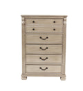 Antique Silver 1pc Chest Of Drawers Storage Bedroom Furniture Traditional Classic Style