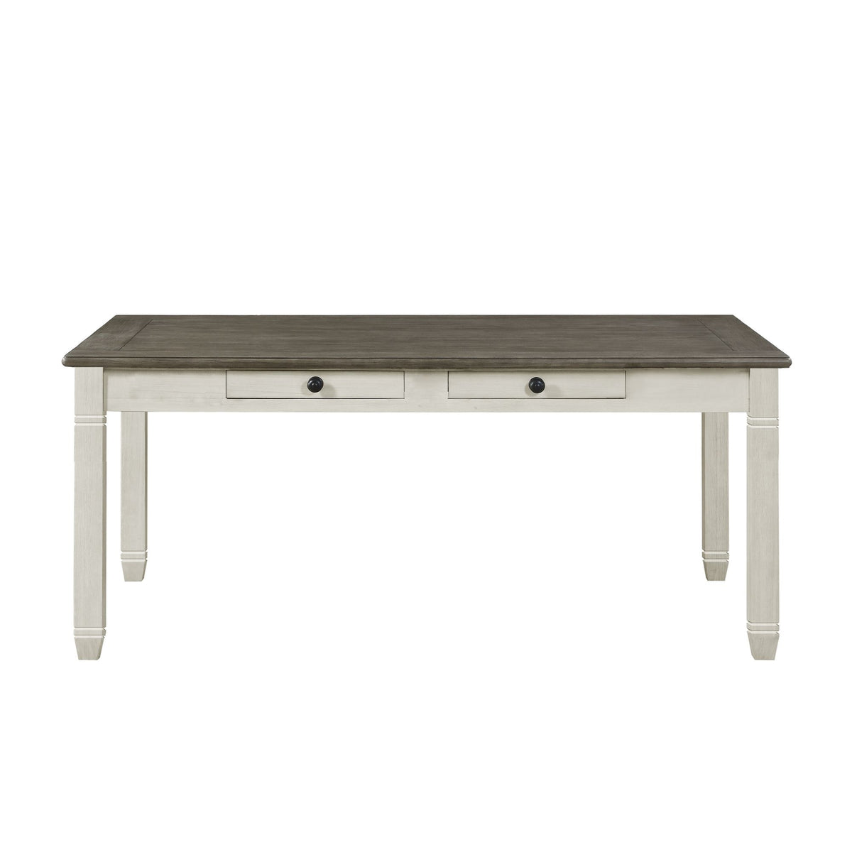 Granby Two-Tone Dining Table with Six Drawers