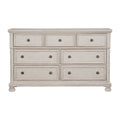 Antique White Finish1pc Dresser of 7 Drawers Traditional Design Hidden Drawer Classic