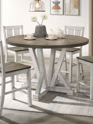 Two-Tone Farmhouse Counter-Height Dining Table