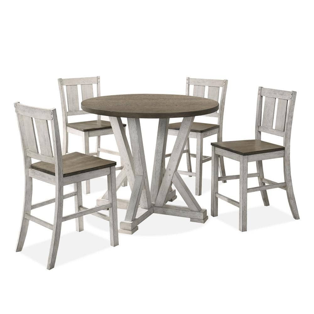 Two-Tone Farmhouse Counter-Height Dining Table