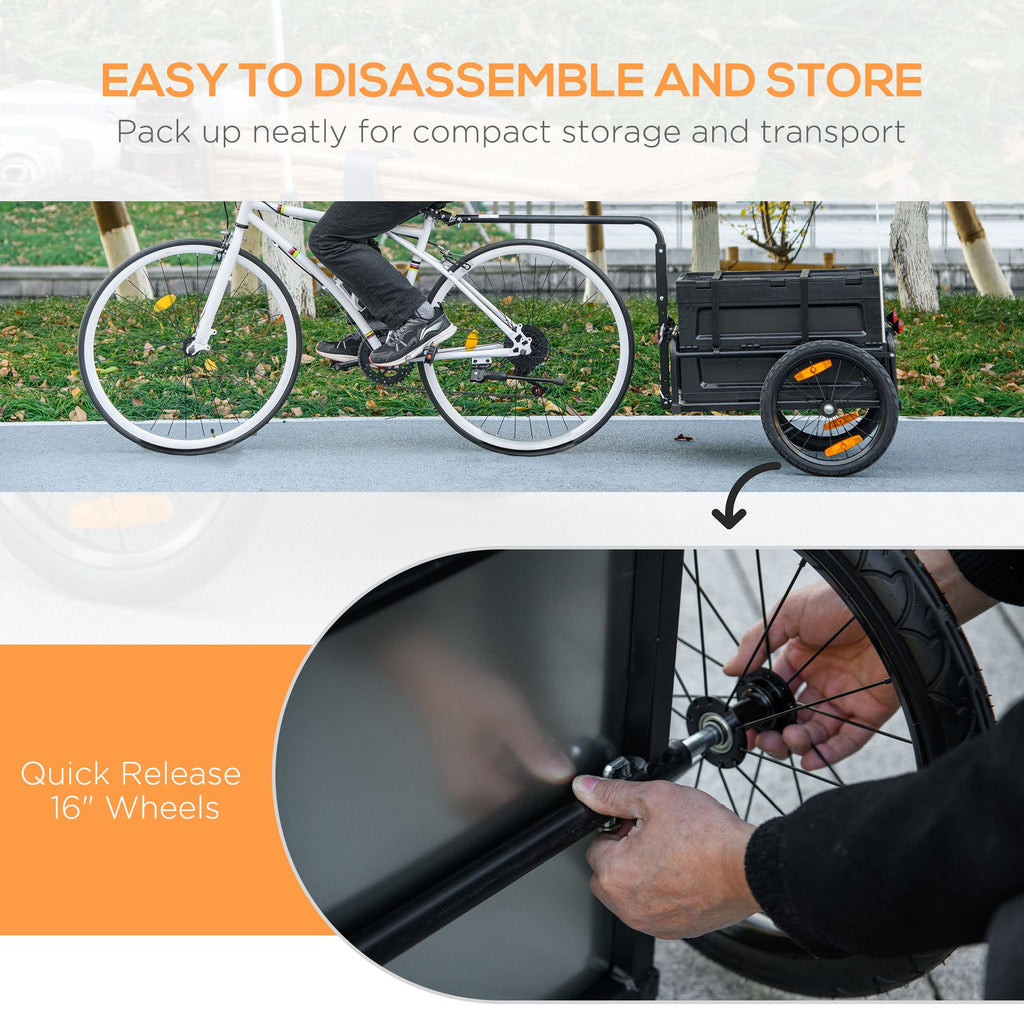 Adaptable Folding Bicycle Cargo Trailer