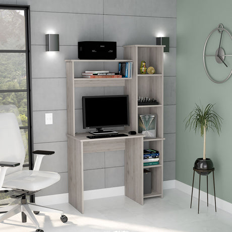 Aramis Desk with Hutch and Side Bookcase