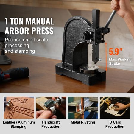 VEVOR Manual Desktop Arbor Press for Precision Work
