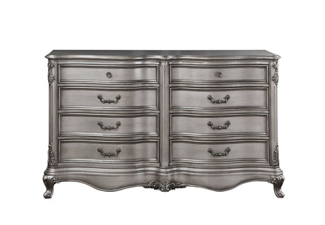 Ariadne Antique Platinum Finish Dresser – Timeless Elegance for Your Bedroom