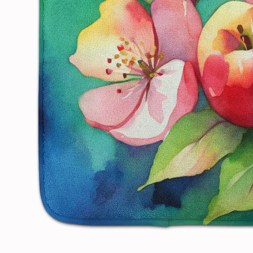 Arkansas Apple Blossom Watercolor Memory Foam Mat