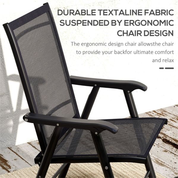 4-Pack Outdoor Folding Chairs for Camping and Events