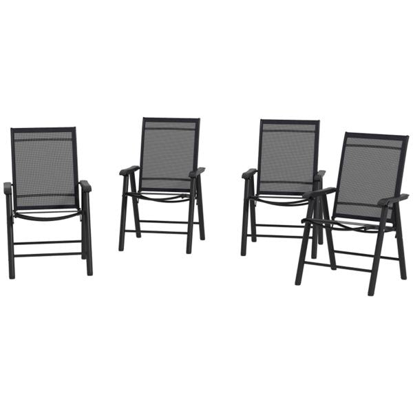 4-Pack Outdoor Folding Chairs for Camping and Events