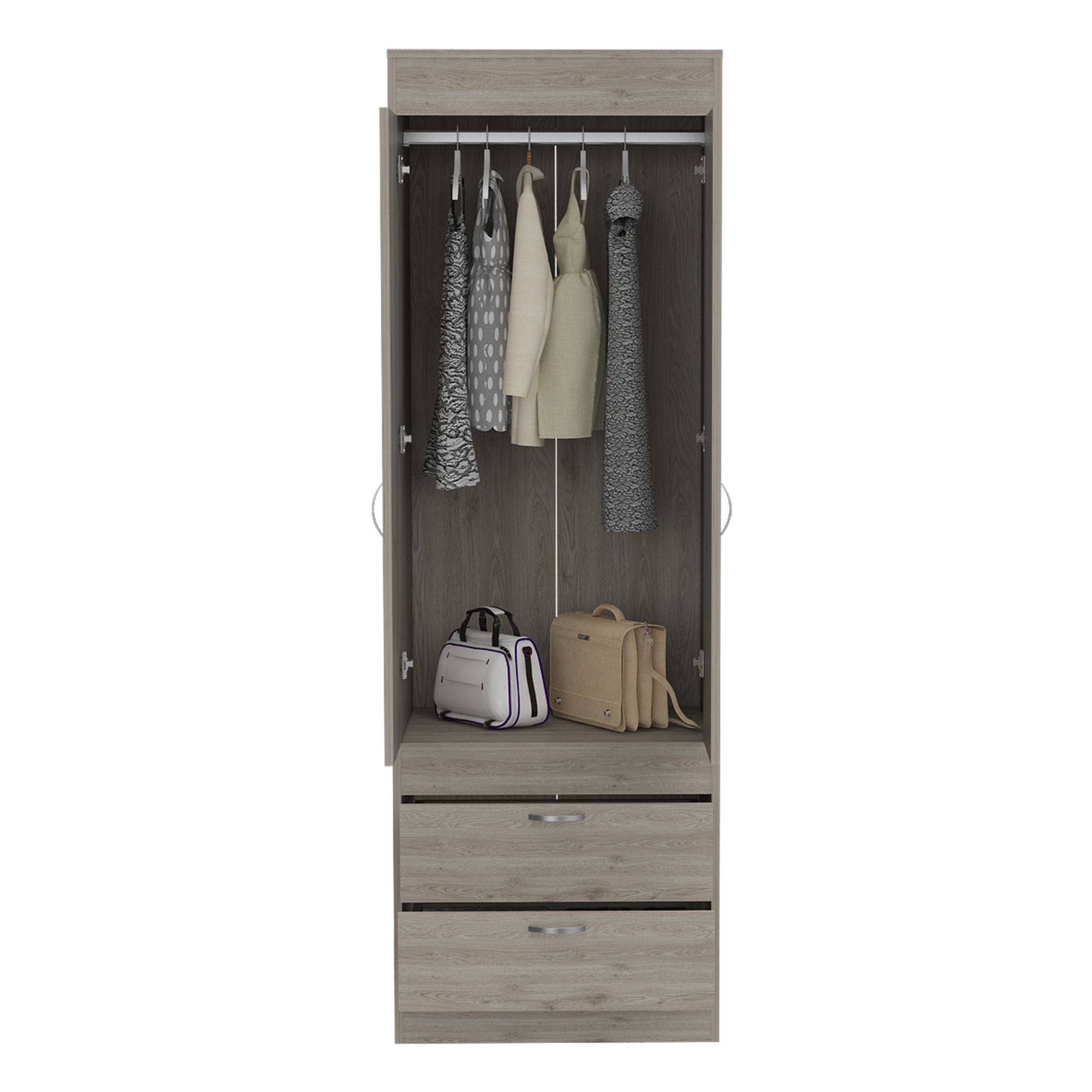 Tarento Light Gray Bedroom Armoire