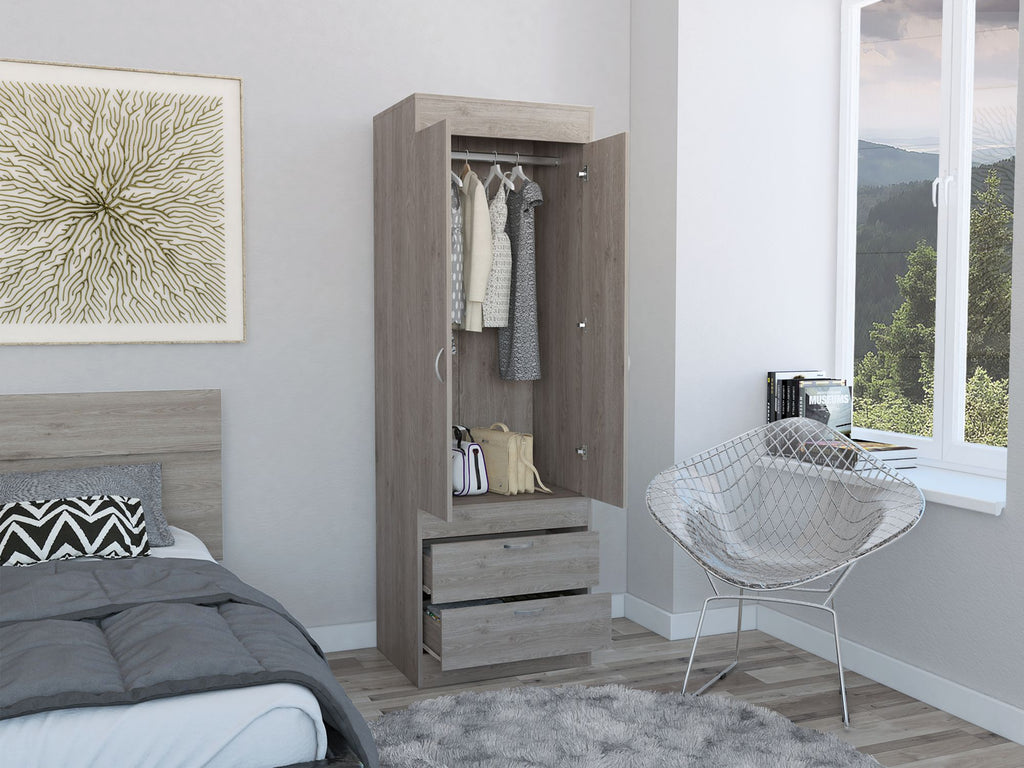 Tarento Light Gray Bedroom Armoire