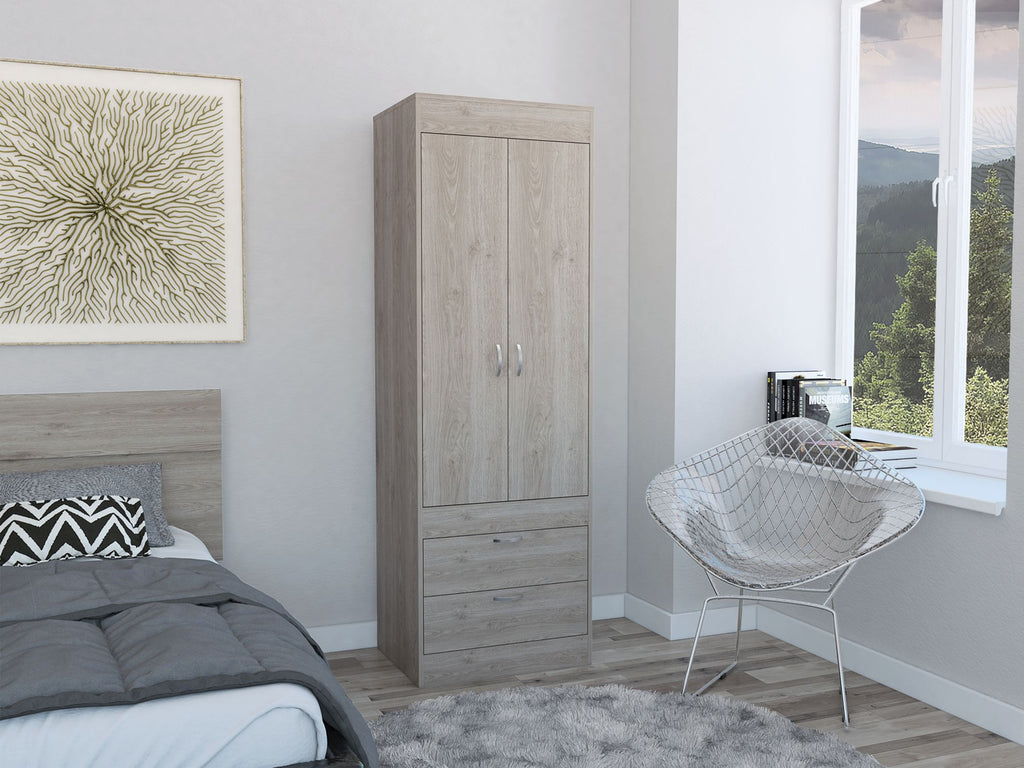 Tarento Light Gray Bedroom Armoire