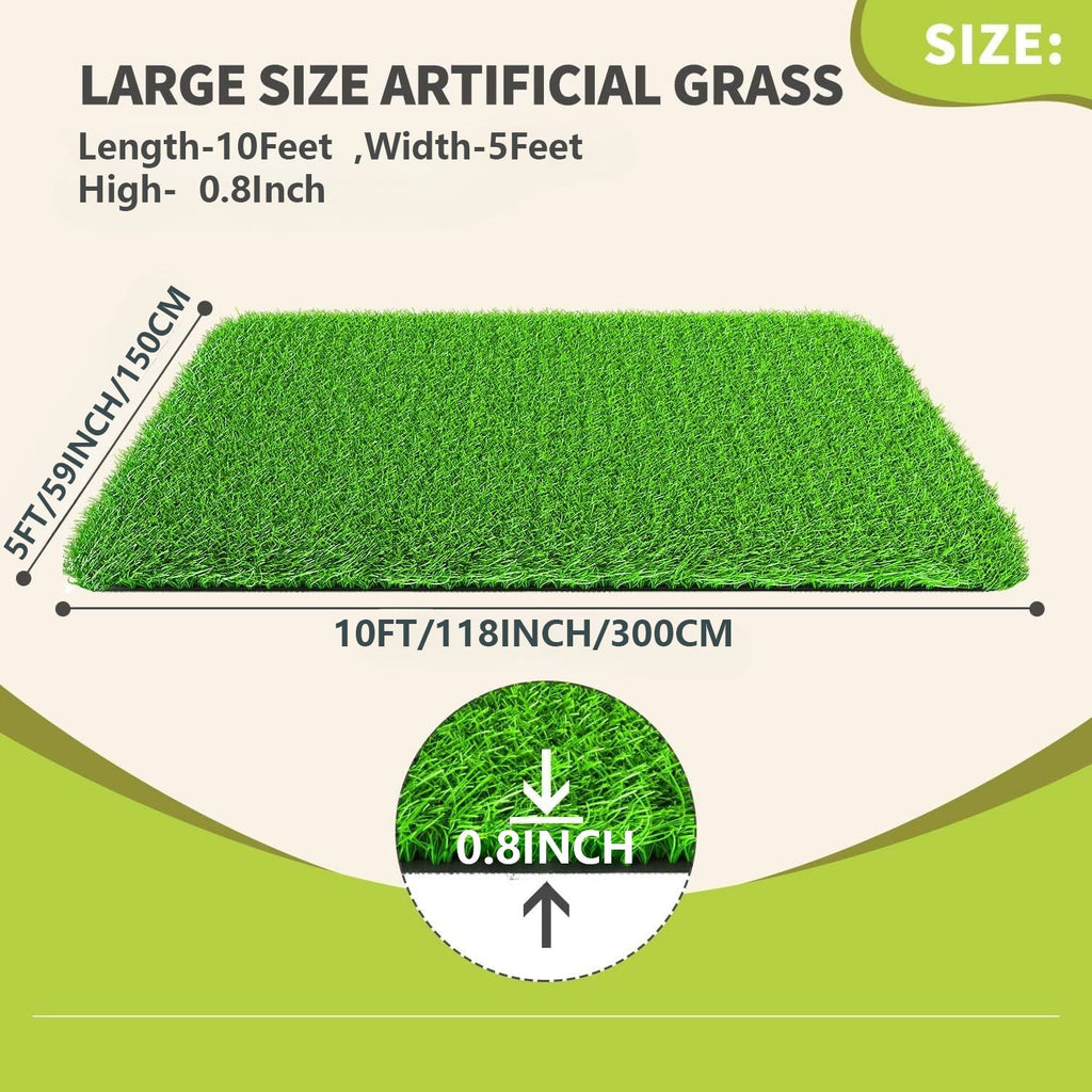 Artificial Grass Turf – 0.8 Fake Grass for Patio, Garden & Yard