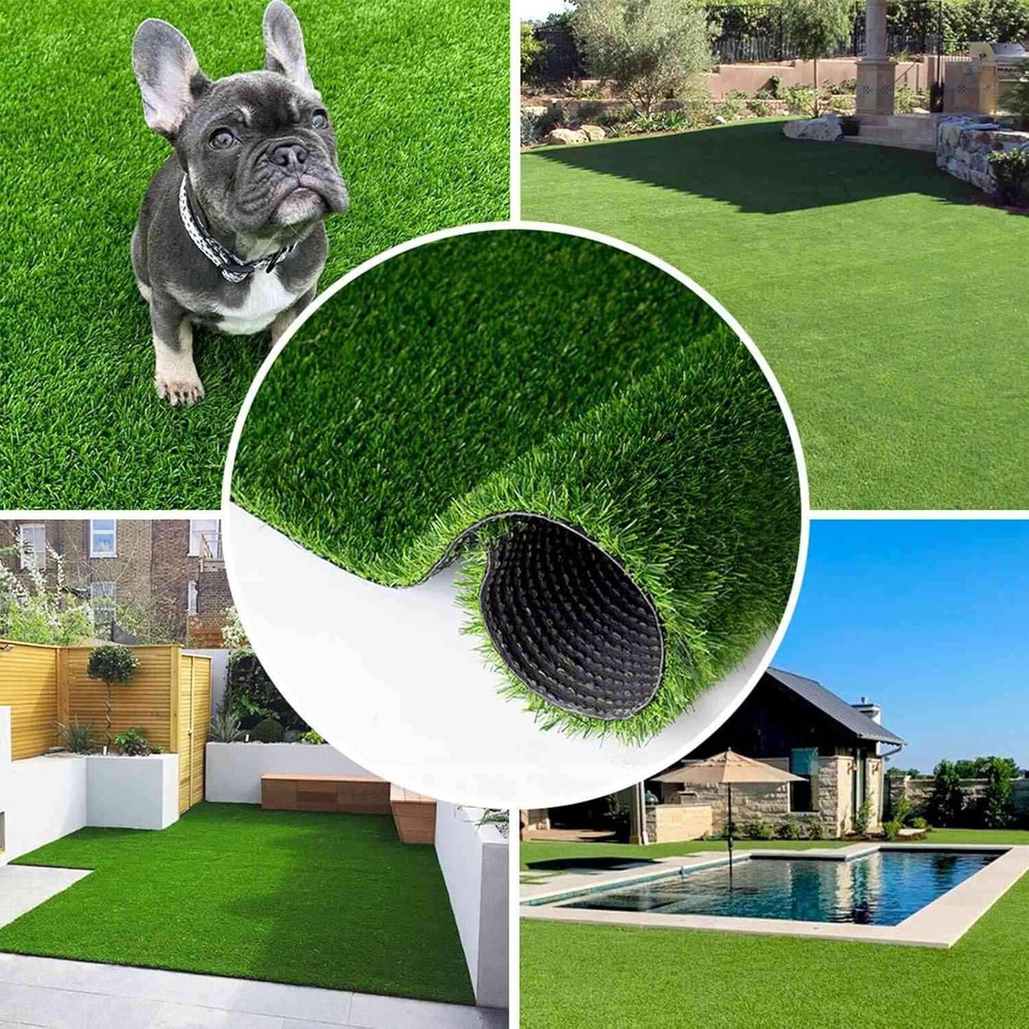 Artificial Grass Turf – 0.8 Fake Grass for Patio, Garden & Yard