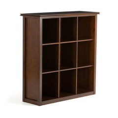 Artisan Russet Brown Bookcase - Transitional Style Storage Unit