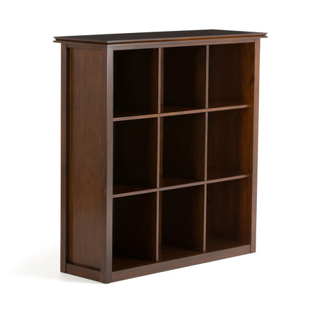 Artisan Russet Brown Bookcase - Transitional Style Storage Unit
