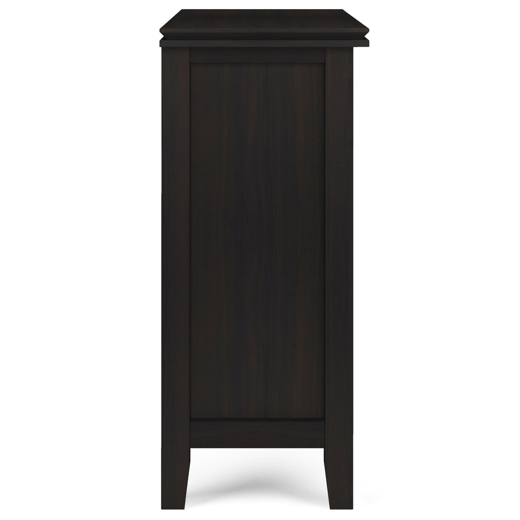 Low Storage Cabinet with Adjustable Shelves – Hickory Brown