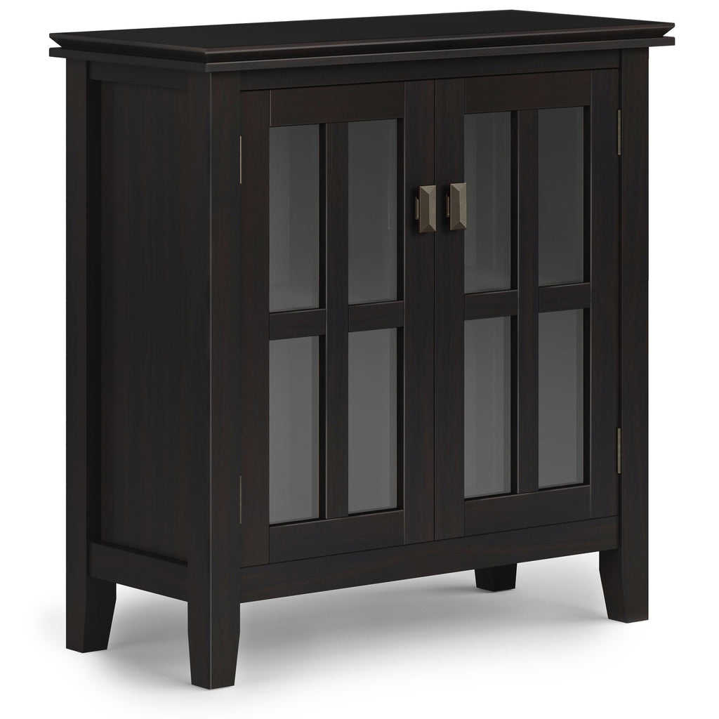 Low Storage Cabinet with Adjustable Shelves – Hickory Brown