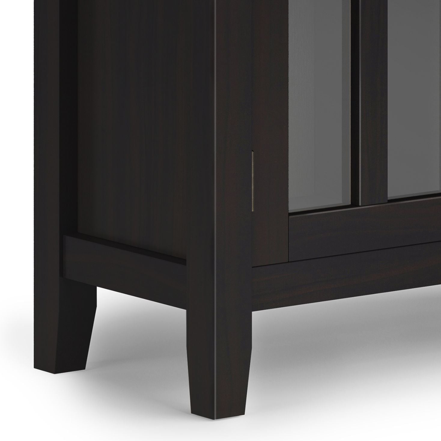 Low Storage Cabinet with Adjustable Shelves – Hickory Brown