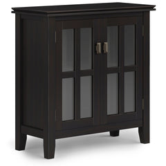 Low Storage Cabinet with Adjustable Shelves – Hickory Brown