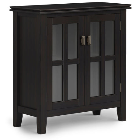 Low Storage Cabinet with Adjustable Shelves – Hickory Brown