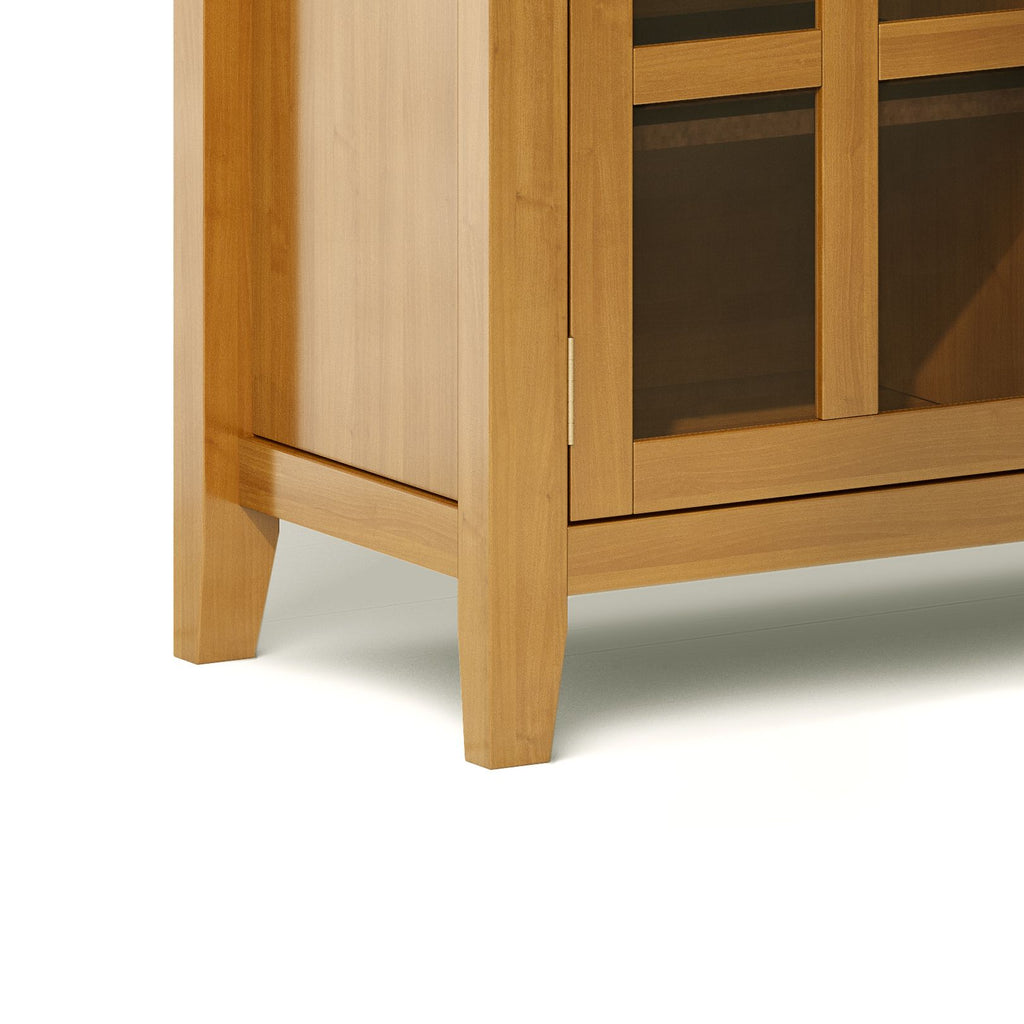 Artisan Solid Wood Sideboard Buffet in Honey Brown