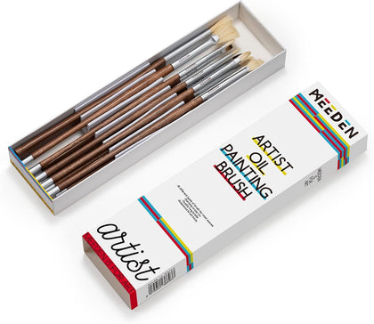 Long-Handle Artist Brush Set for Oil Painting