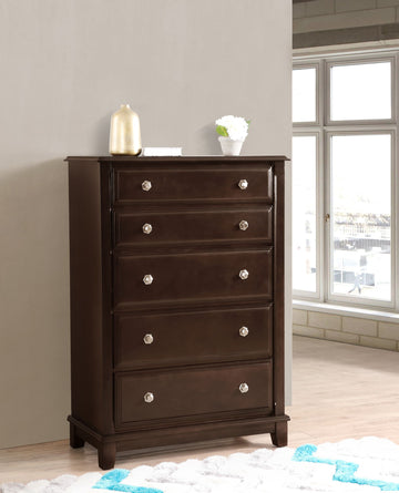 Ashford G9800-CH Chest in Cappuccino – Premium Wood Veneer
