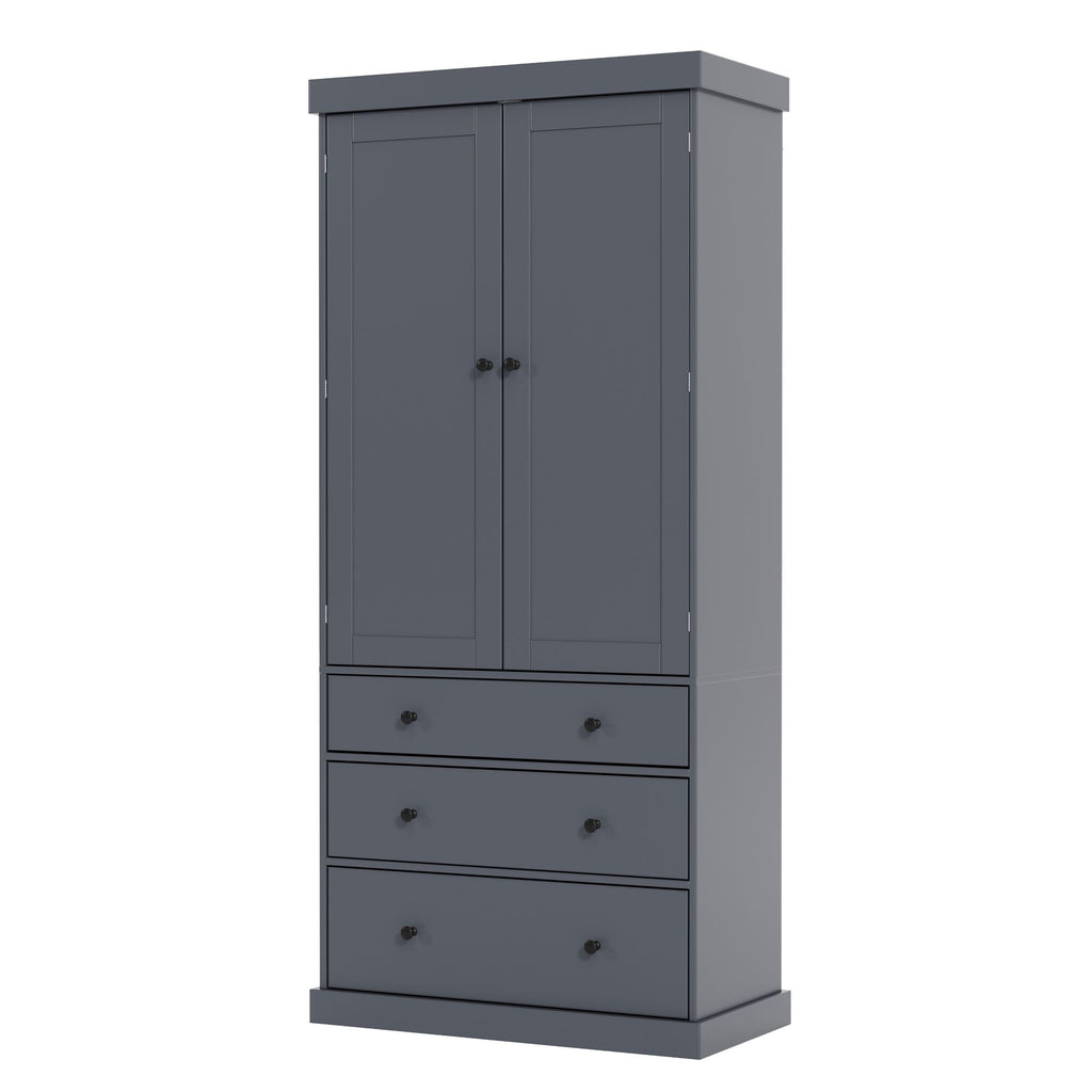 Farmhouse Kitchen Pantry with Flexible Storage