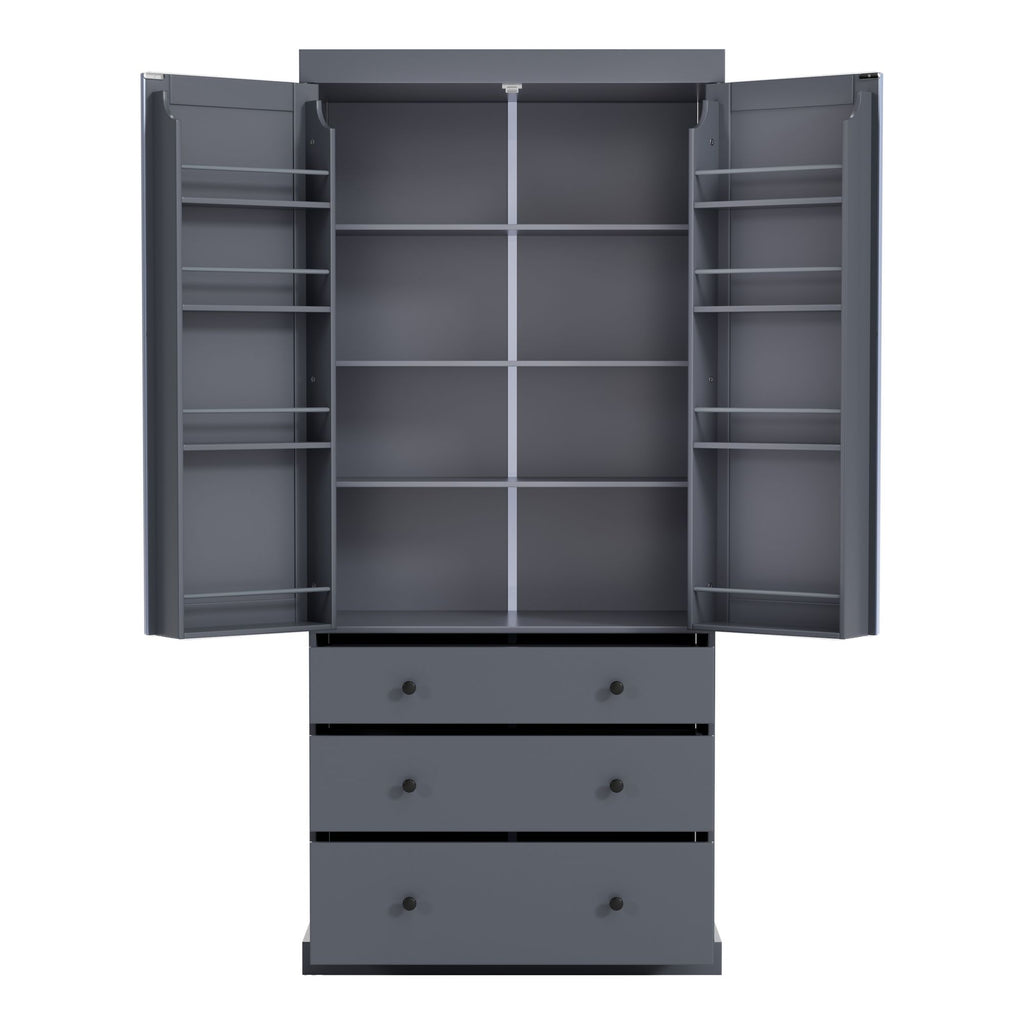 Farmhouse Kitchen Pantry with Flexible Storage