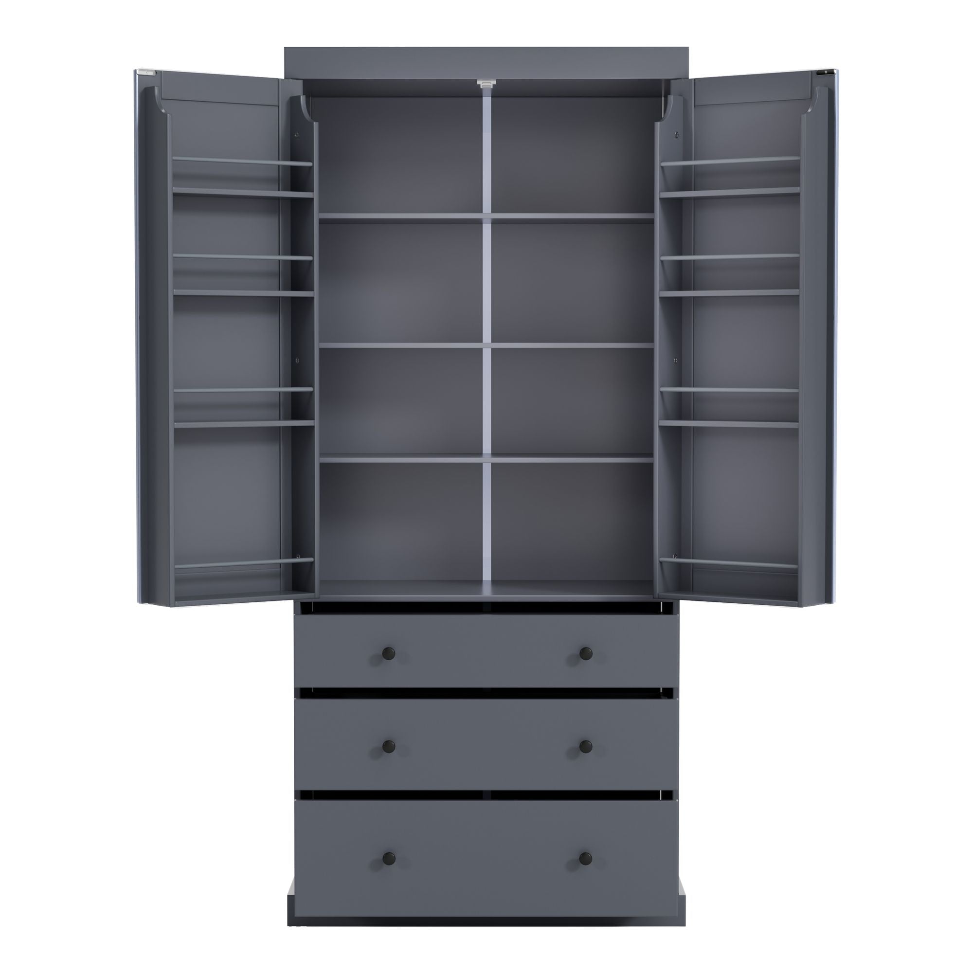 Farmhouse Kitchen Pantry with Flexible Storage