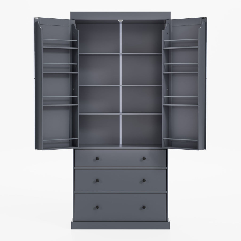 Farmhouse Kitchen Pantry with Flexible Storage