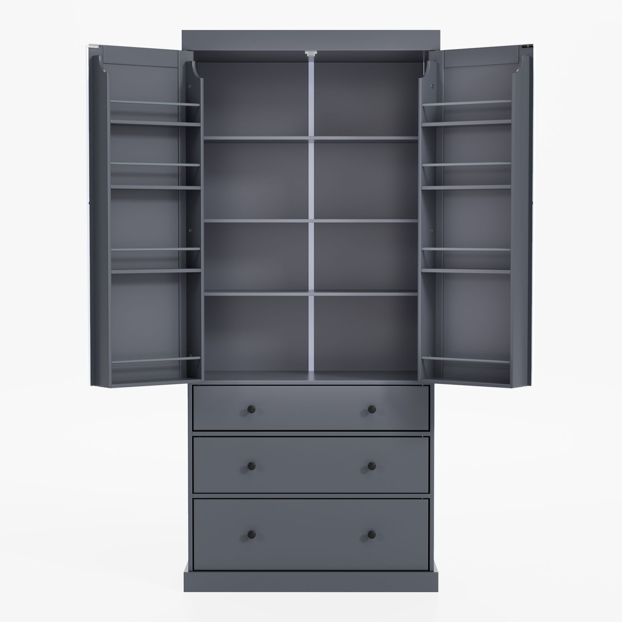 Farmhouse Kitchen Pantry with Flexible Storage