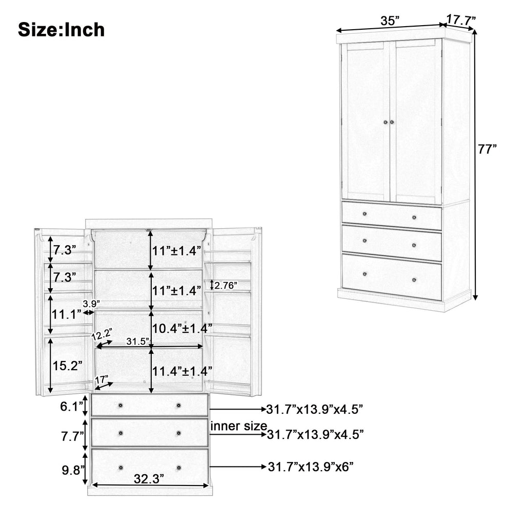 Farmhouse Kitchen Pantry with Flexible Storage