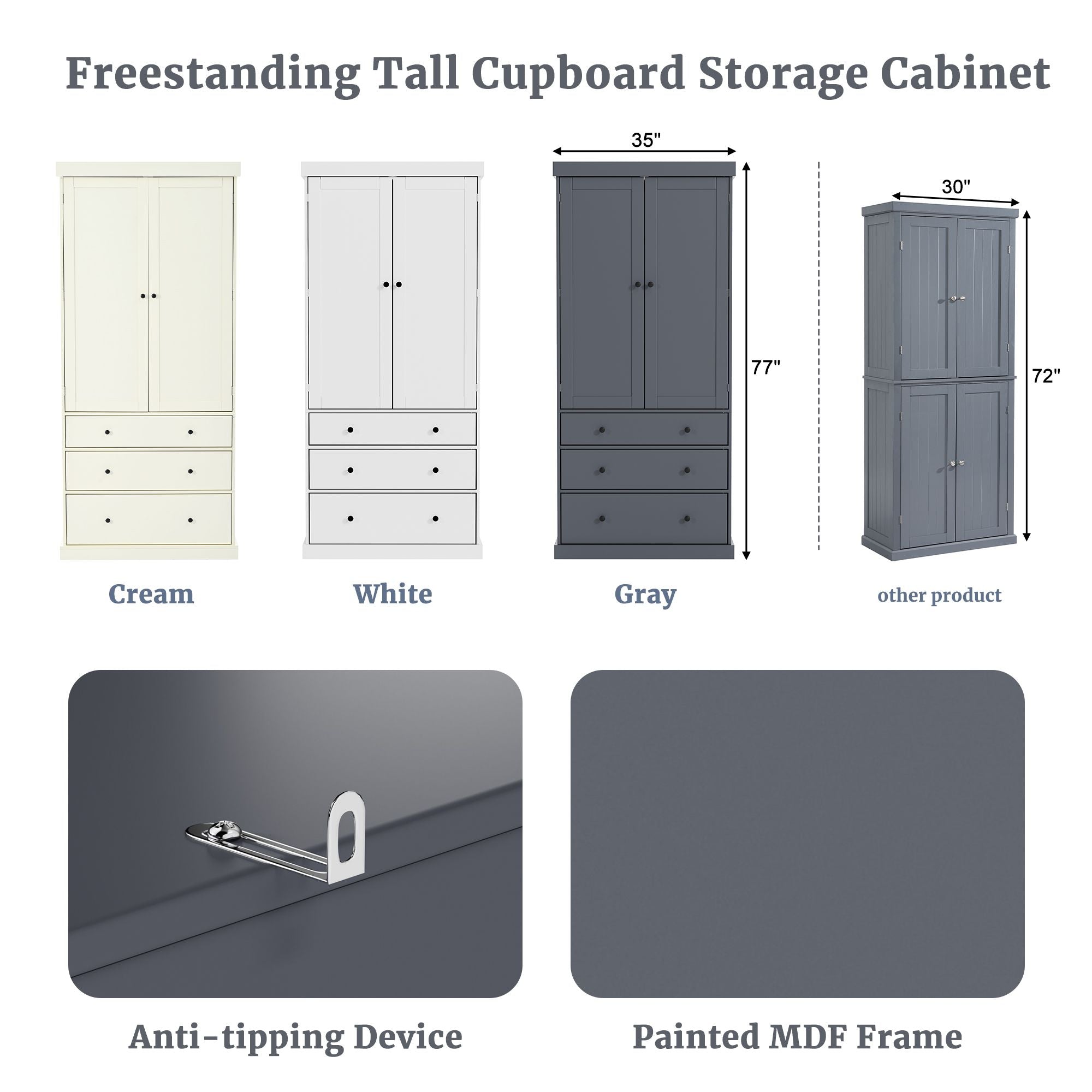 Farmhouse Kitchen Pantry with Flexible Storage