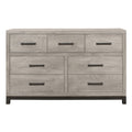 Zephyr Two-Tone Gray Dresser with Modern Bar Pulls