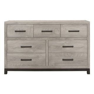 Zephyr Two-Tone Gray Dresser with Modern Bar Pulls