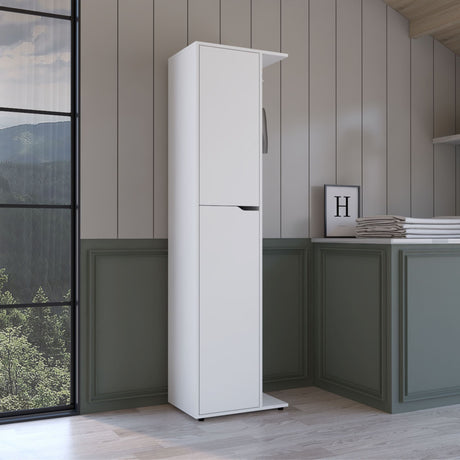 Austin Storage Broom Closet White