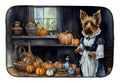 Australian Terrier Pumpkin Dish-Drying Mat