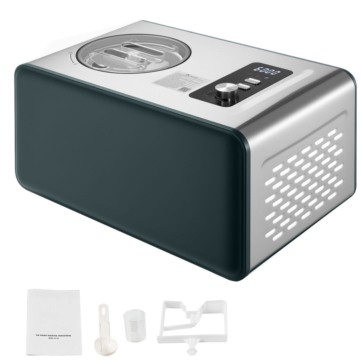 Compressor Ice Cream Maker with Three One-Touch Modes