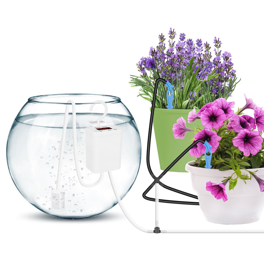 Rechargeable Automatic Plant Watering System with LCD
