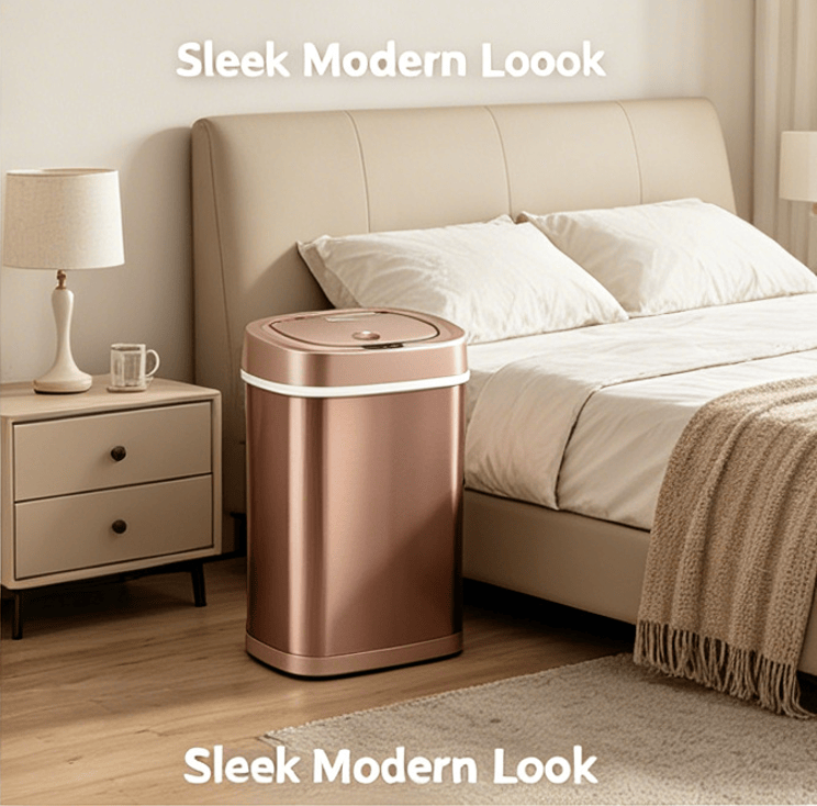 Touch-Free Automatic Sensor Trash Can for Indoor Spaces