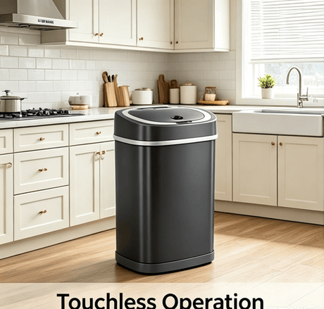 Touch-Free Automatic Sensor Trash Can for Indoor Spaces