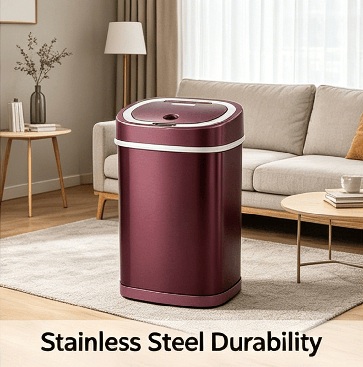 Touch-Free Automatic Sensor Trash Can for Indoor Spaces