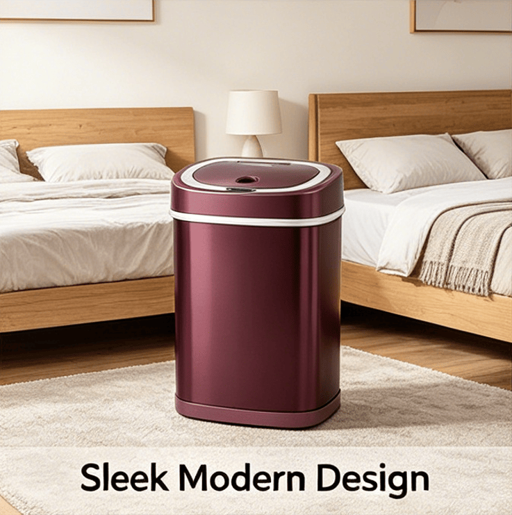 Touch-Free Automatic Sensor Trash Can for Indoor Spaces
