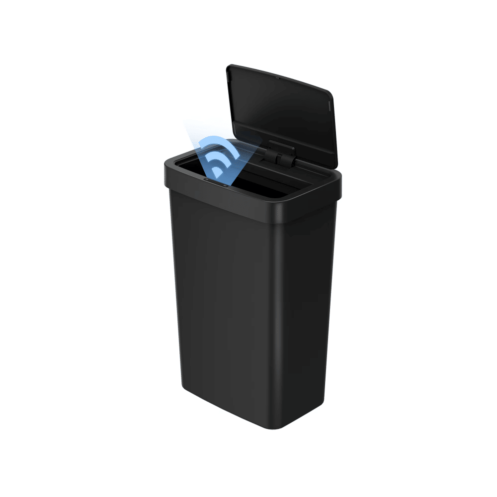 Motion Sensor Trash Can with Soft-Close Lid and Bag Fixer