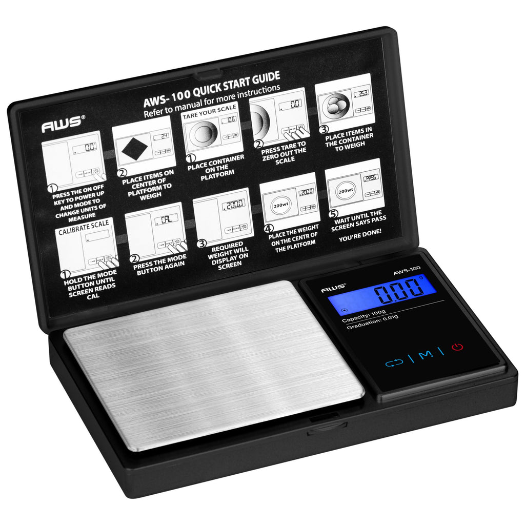 AWS Digital Pocket Scale with Backlit Display
