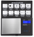 AWS Digital Pocket Scale with Backlit Display and Hinged Cover