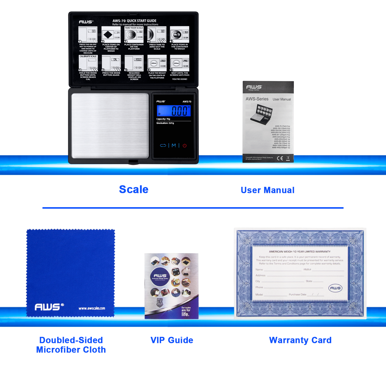 Portable Pocket Scale with Backlit LCD Display