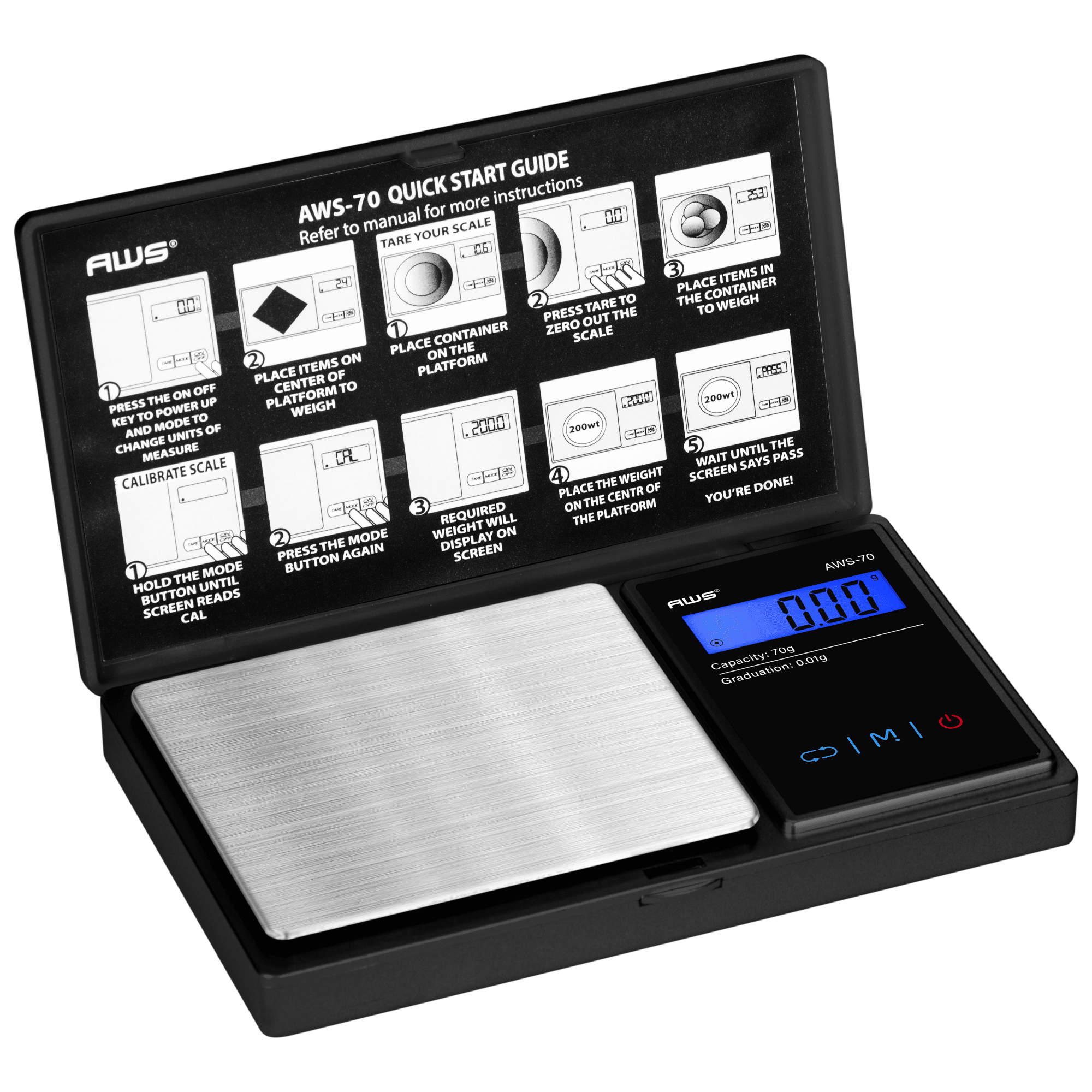 Portable Pocket Scale with Backlit LCD Display