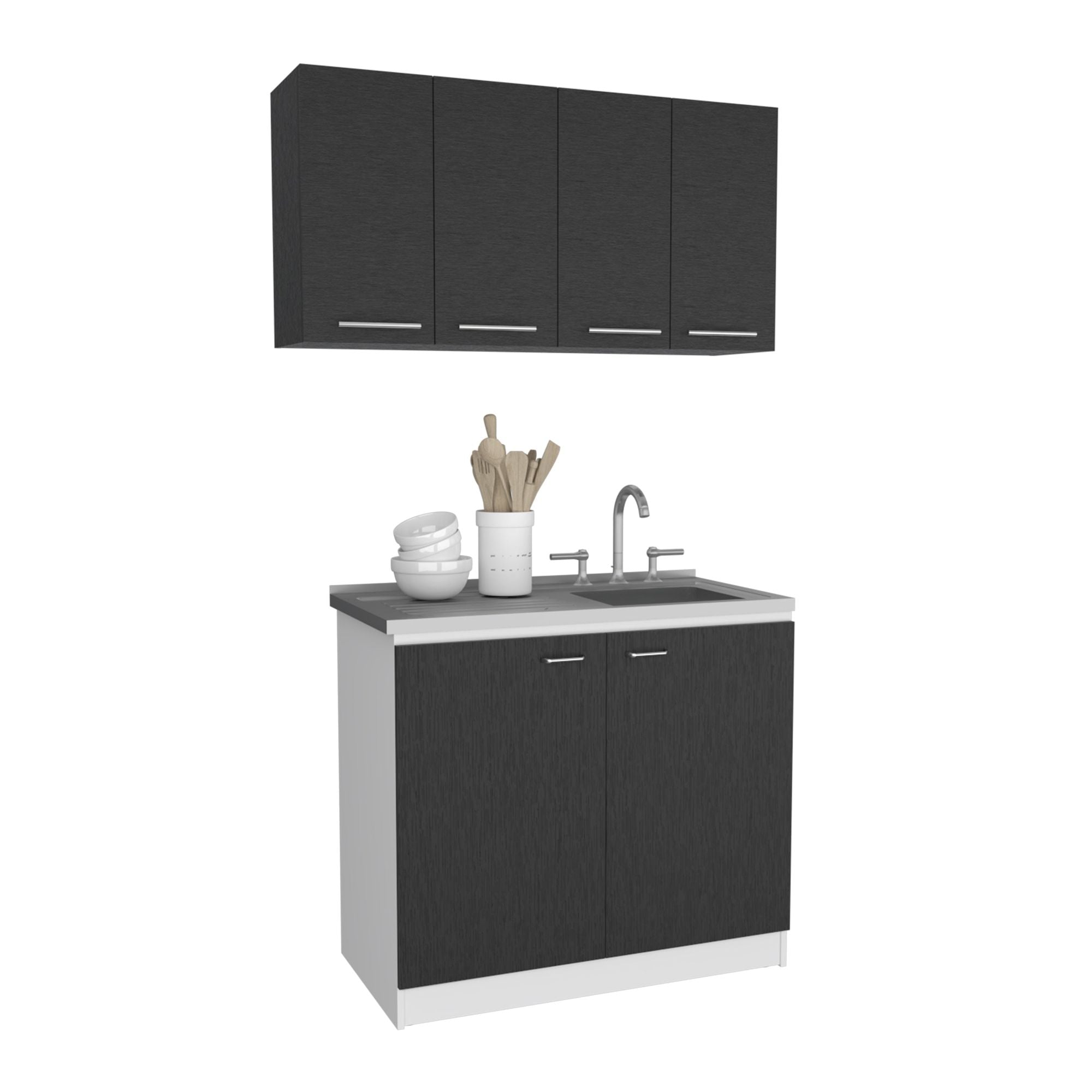 Aztec Utility Sink and Wall Cabinet Kitchen Set